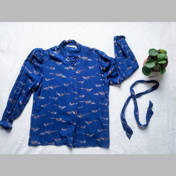 Vintage Grouse Blouse - Picture 1 of 3